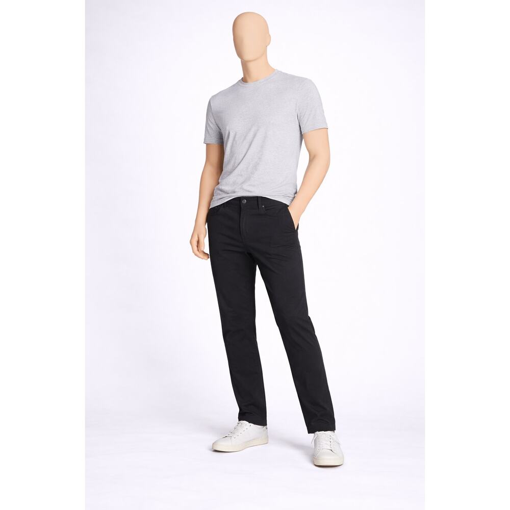 Signature Levi Strauss Mens 30x28 Black Straight Stretch Pants Casual Chino